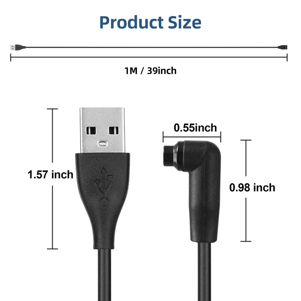 USB Charging Cable for Coros Pace 2/3/4 Vertix & Vertix 2 Smartwatch Charging Cable Axl
