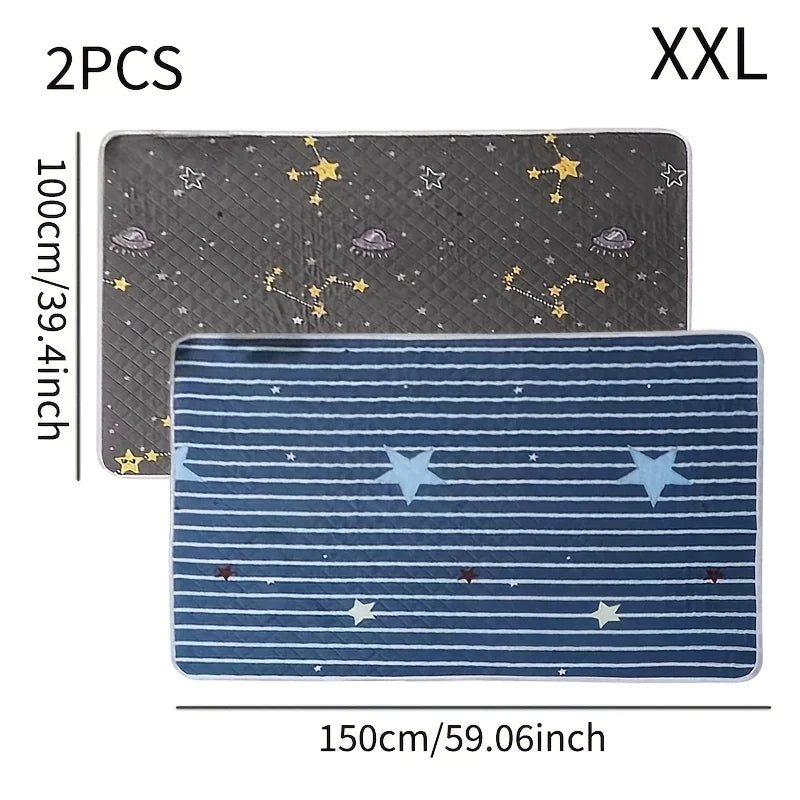 KEMORELA 2-Pack Washable Dog Training Mats | Reusable Pet Pad Dog Training Mat Axl 2PCS 150X100cm