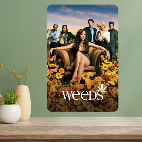 Weeds TV Show Metal Poster Sign – Retro Aluminum Wall Decor Metal Wall Sign Axl aluminum sign aluminum 14x20cm
