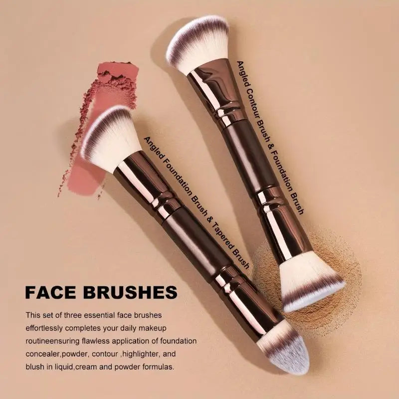 Professional Dual-Ended Makeup Brush Set – 4/5/6 Pcs Travel Makeup Brush Set Axl