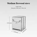 Portable Folding Wood Burning Camp Stove | Stainless Steel Wood Burning Camp Stove Axl Small