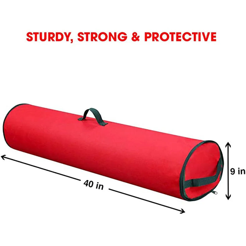 Under-Bed Wrapping Paper Storage Bag | Oxford Fabric Organizer Under-Bed Storage Bag Axl Red-1pc