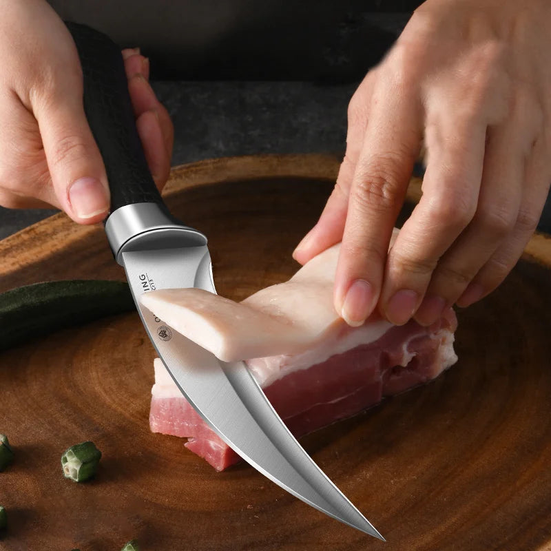 YRIDEFE Stainless Steel Boning Knife Set – Butcher Kitchen Boning Knife Set Axl