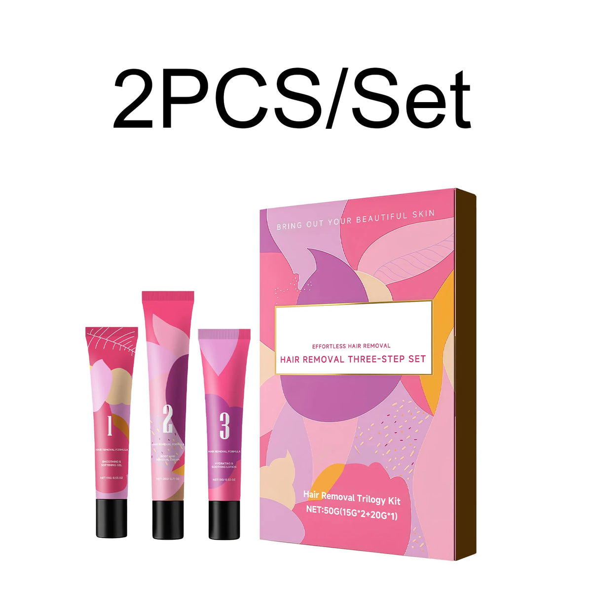 Women's Facial Hair Removal Kit – Depilatory Cream & Soothing Gel Depilatory Cream Kit Axl 2 PCS