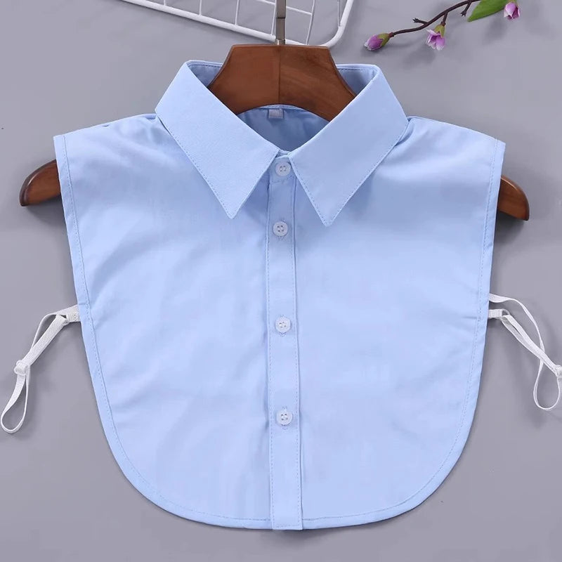 Detachable Fake Collar – False Half Shirt Collar for Men & Women Detachable False Collar Axl Blue