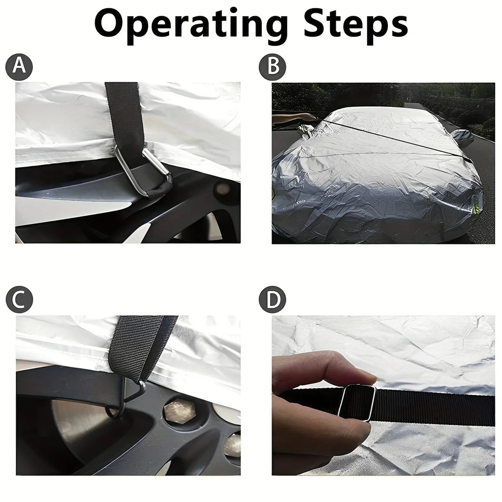 2-Pack Windproof Car Cover Straps – Adjustable Security Belts Car Cover Straps Axl