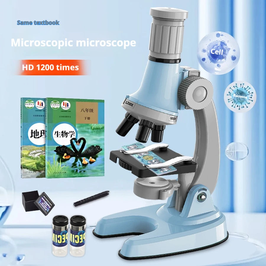 Kids 1200X Optical Microscope Set – STEM Science Toy Educational Science Toy Axl
