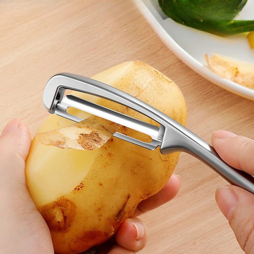 PLYS Stainless Steel Peeler – Fruit & Vegetable Kitchen Tool Vegetable Peeler Axl