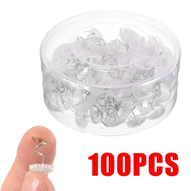 100 Clear Head Twist Pins – Upholstery, Sofa & Drapery Fasteners Upholstery Twist Pins Axl