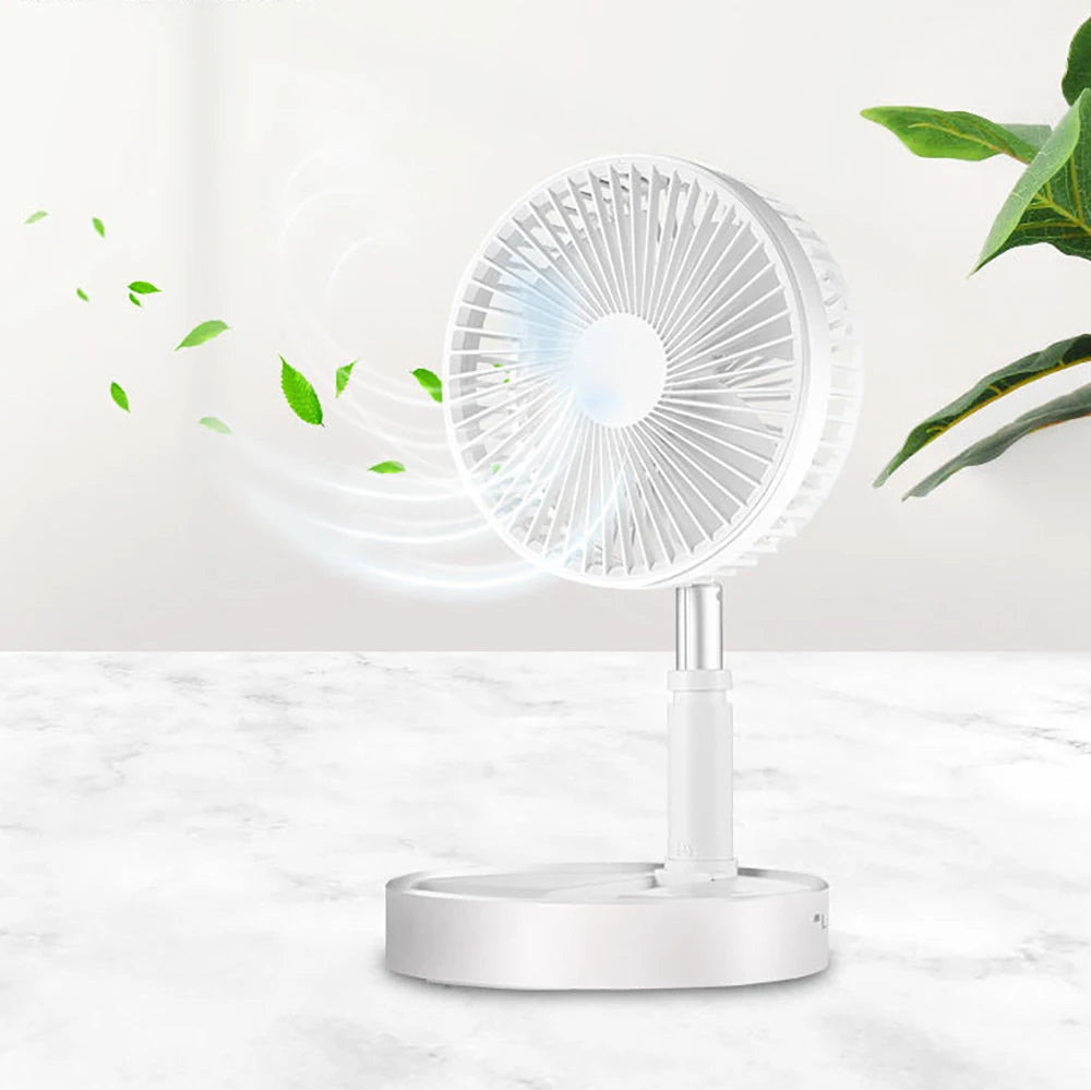 Folding Portable Platform Fan – 4-Speed Adjustable Height Portable Table Fan Axl