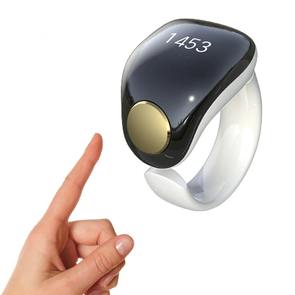 Magnetic Charging OLED Smart Ring Counter – Bluetooth, 2 Sizes Smart Ring Counter Axl