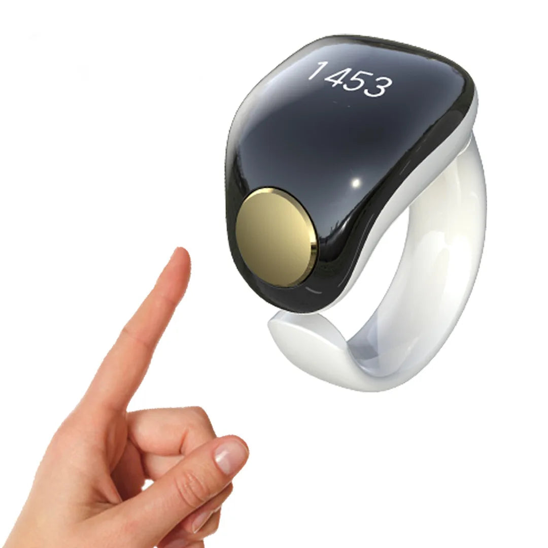 Magnetic Charging OLED Smart Ring Counter – Bluetooth, 2 Sizes Smart Ring Counter Axl