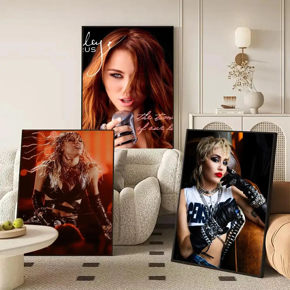 Miley Cyrus Canvas Wall Art – Unframed HD Print Poster Canvas Wall Art Axl