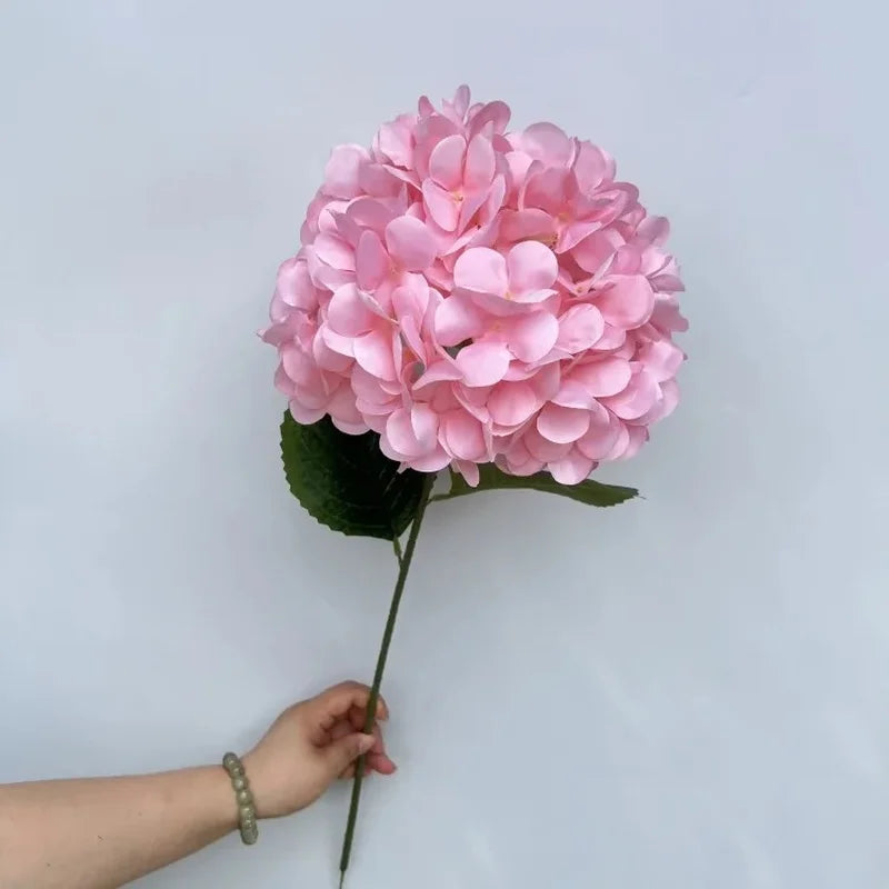 Large Hydrangea Artificial Flower Stems – 135 Petals, Candy Colors Artificial Flower Stems Axl