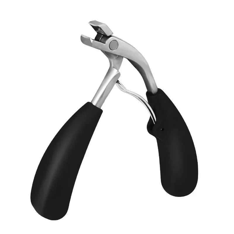 Professional Stainless Steel Nail Clippers – Concave Curved Blade Nail Clippers Axl Black-5589