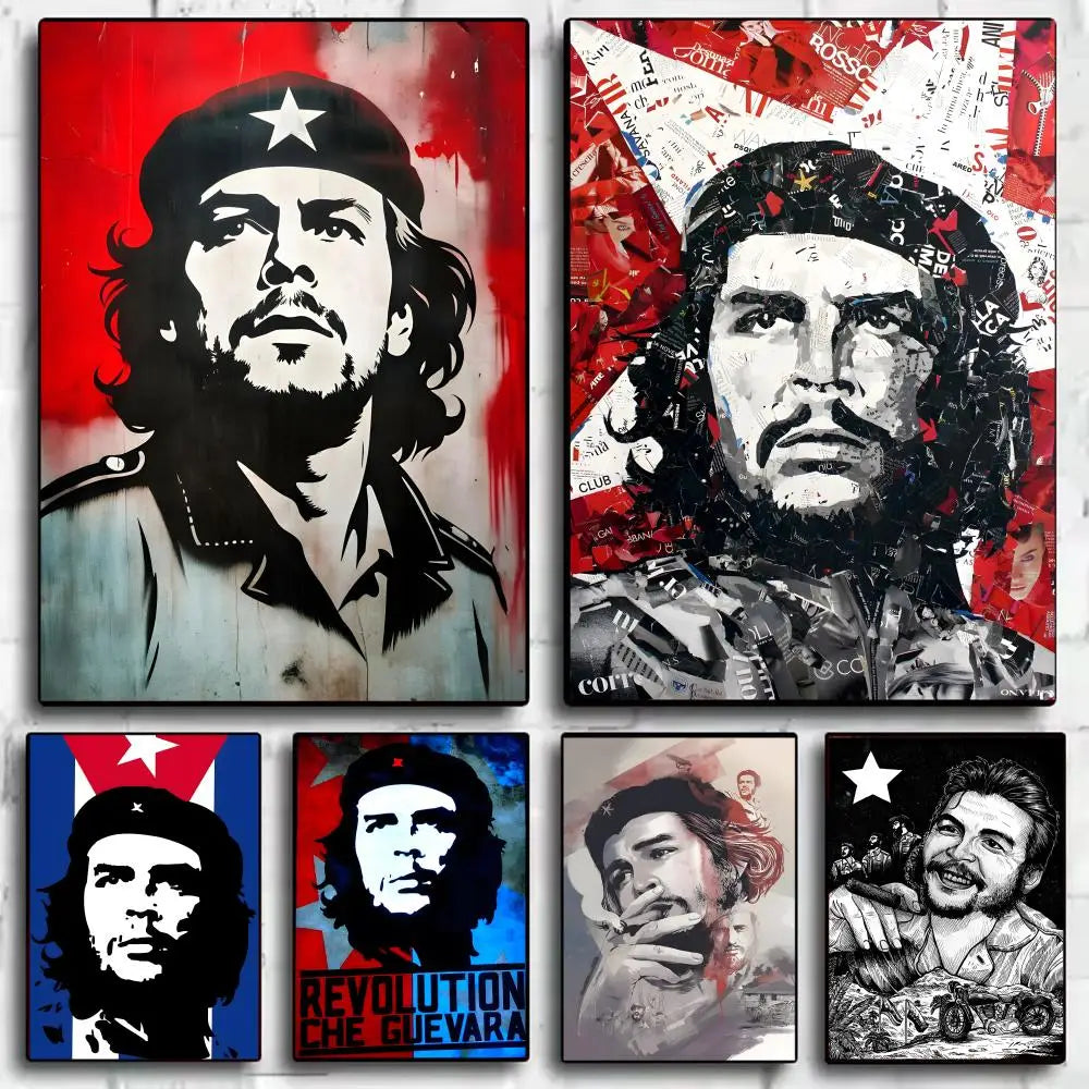 Che Guevara Classic Wall Poster Sticker – HD Self-Adhesive Art Wall Poster Sticker Axl