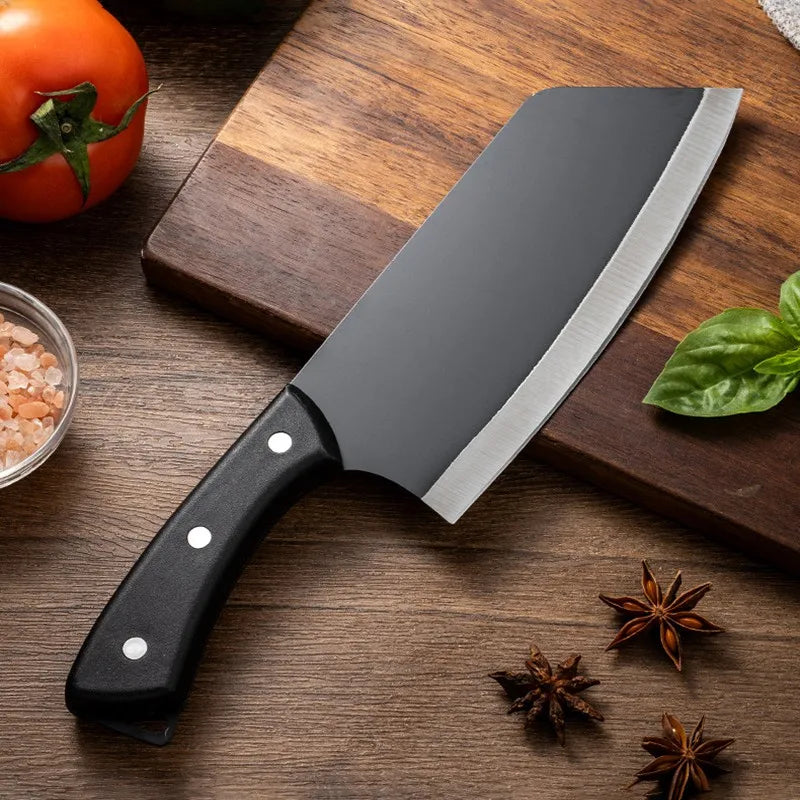Stainless Steel Cleaver Knife – Sharp Lightweight Kitchen Blade Kitchen Cleaver Knife Axl
