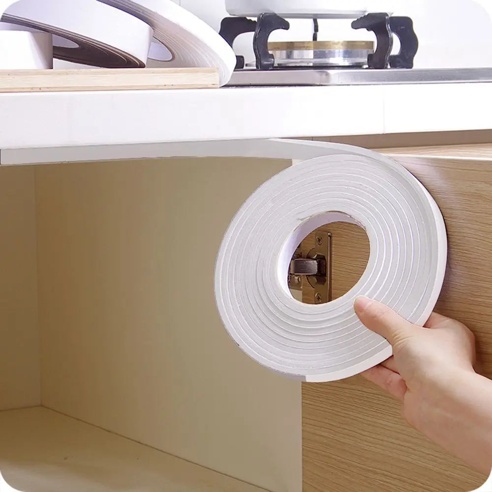 5m Self-Adhesive Foam Weatherstrip – Door & Window Gap Seal Tape Foam Weatherstrip Tape Axl