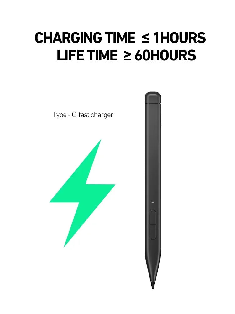 Surface Stylus Pen 4096 Pressure USB-C | Pro 3–11, Go, Book Tablet Stylus Pen Axl