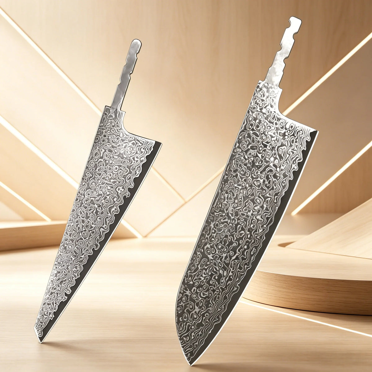 Damascus Steel Chef Knife Blade Blank | DIY Knife Making Knife Blade Blank Axl
