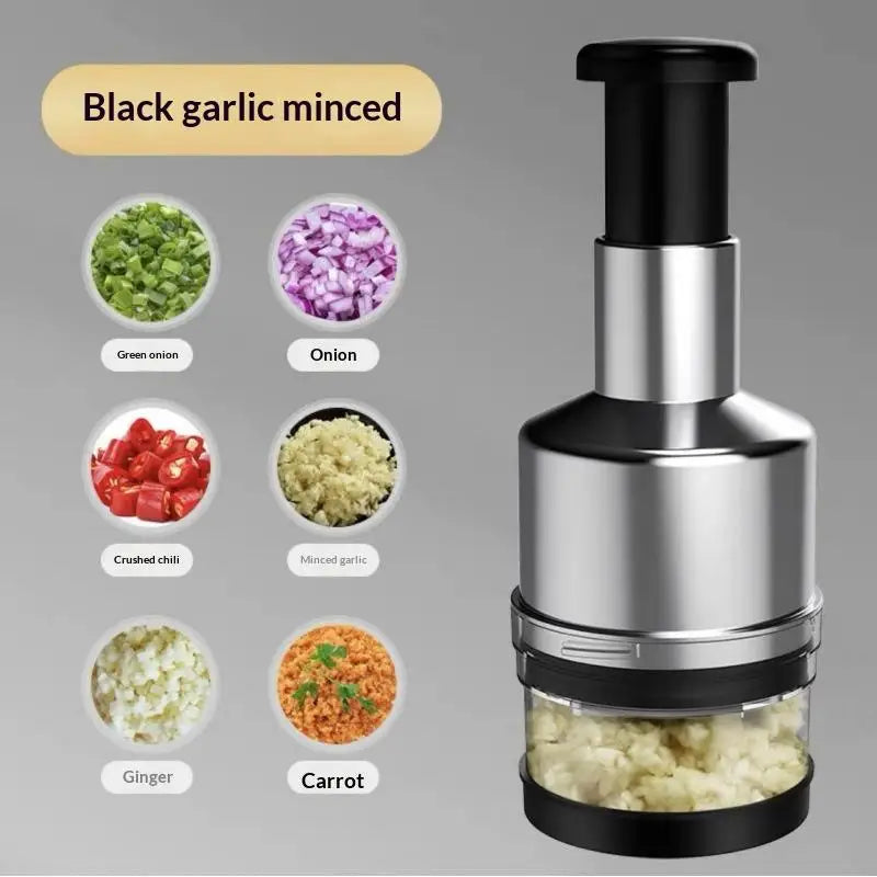 Manual Garlic Press Chopper – Stainless Steel Mincer & Slicer Garlic Press Chopper Axl