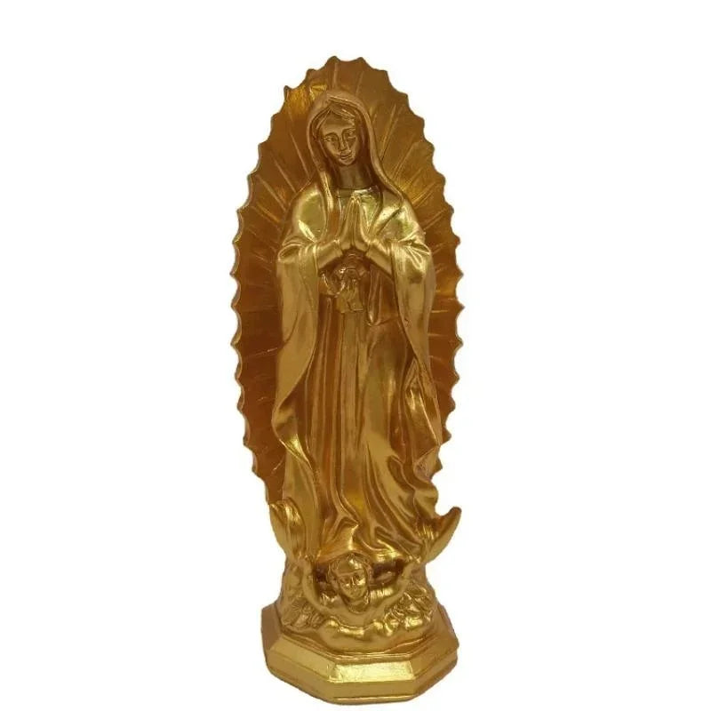 Virgin Mary Resin Figurine – Madonna Home & Porch Decor Religious Figurine Axl