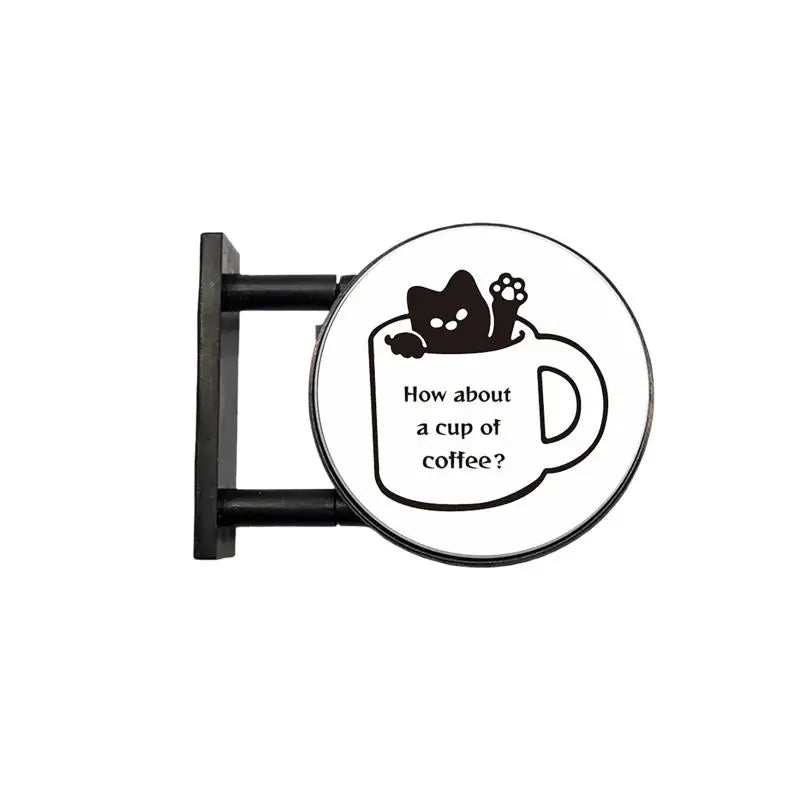 LED Mini Lightbox Fridge Magnet – Cute Cat & Coffee Decor LED Fridge Magnet Axl