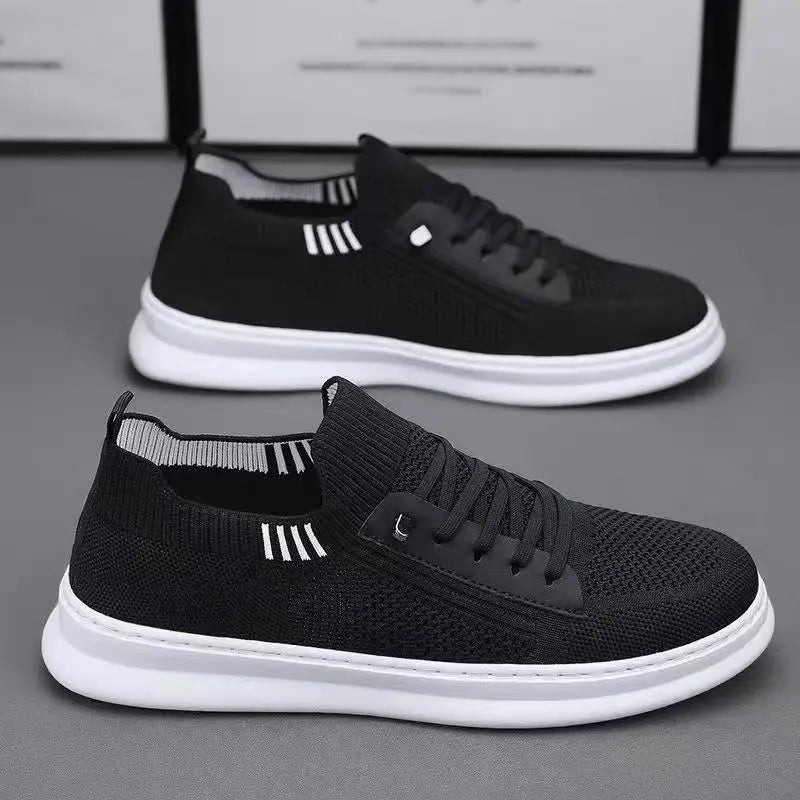 Men's Breathable Lightweight Canvas Casual Sports Shoes Men's Casual Shoes Axl black 41