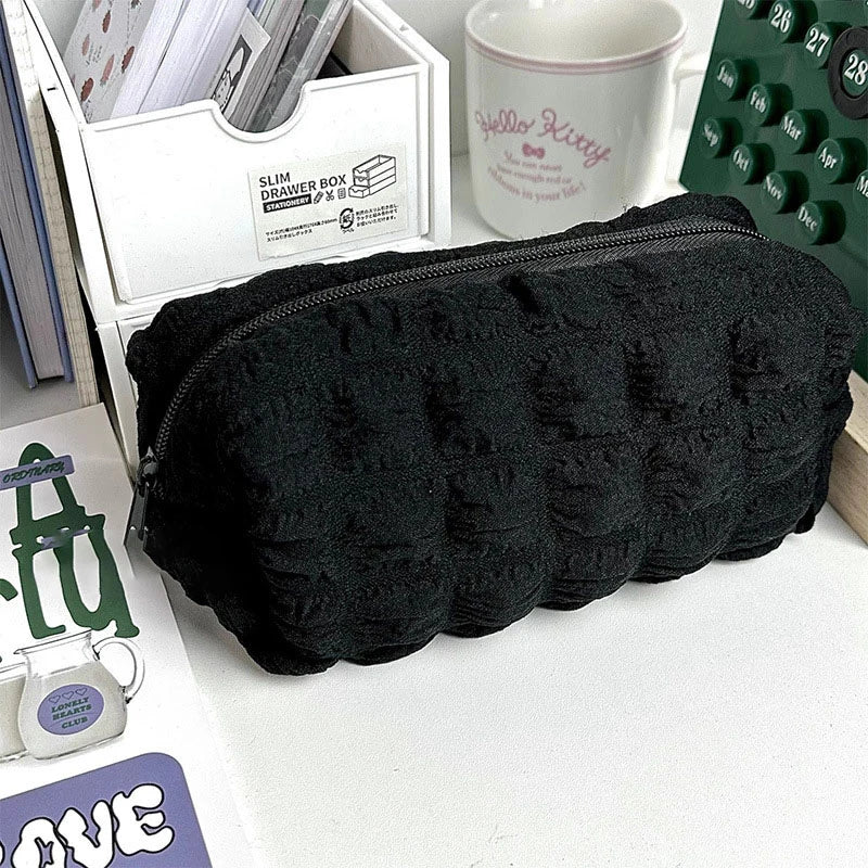 Pillow Pencil Case – Large Capacity Polyester Cosmetic Bag Pencil Case Pouch Axl