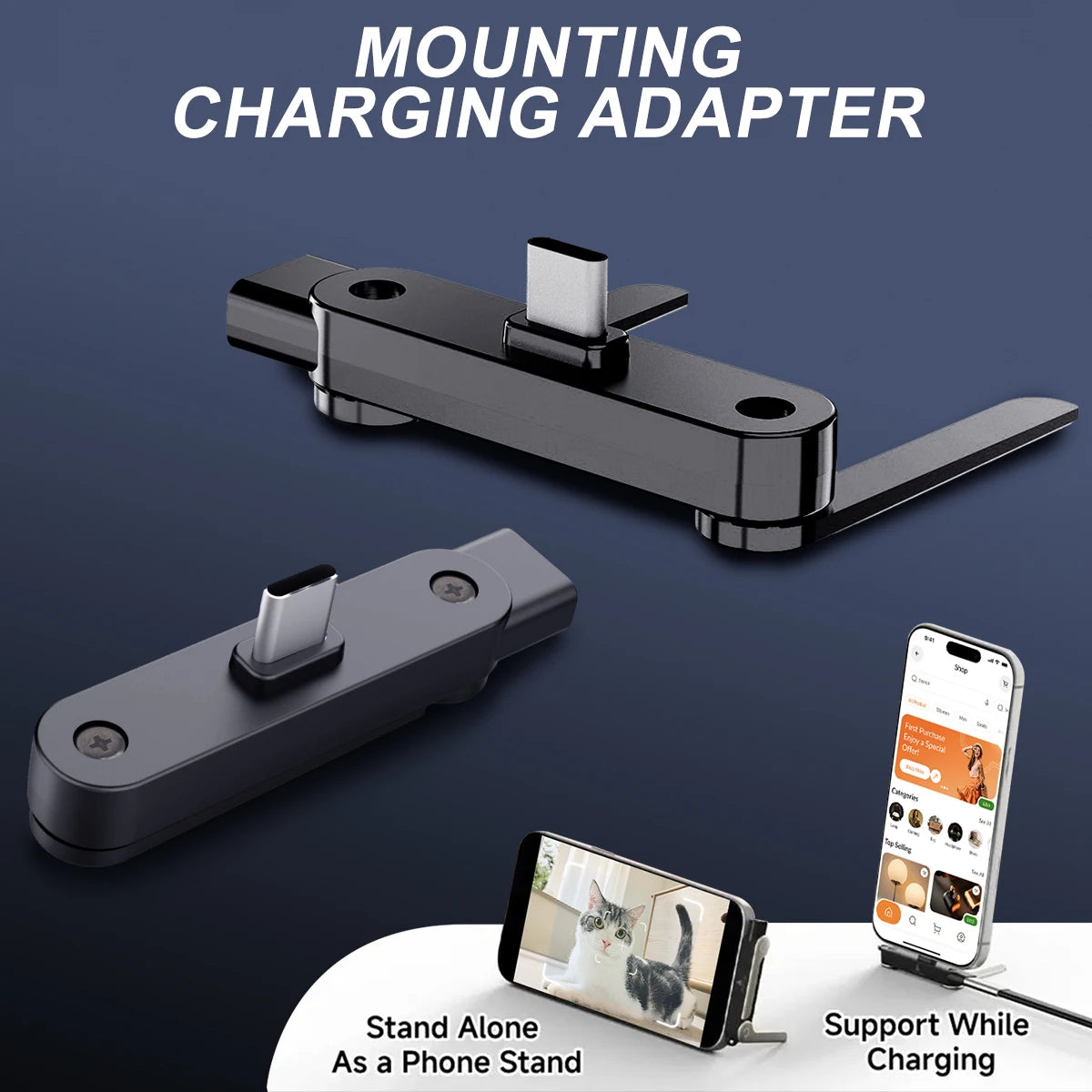 GUUGEI 240W USB-C Desktop Stand & Multi-Port Charger Hub Desktop Charging Stand Axl