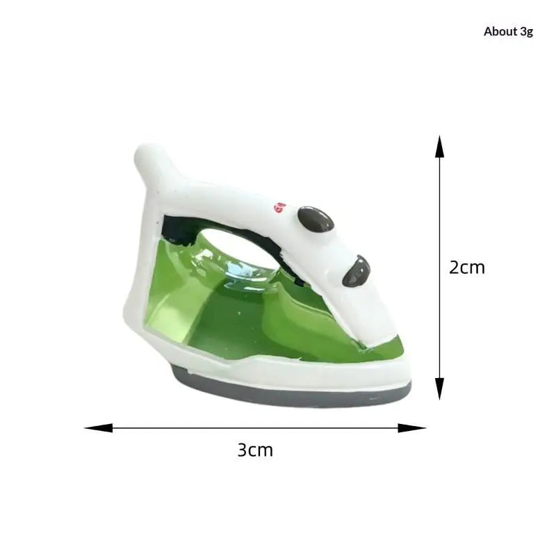 1:12 Dollhouse Miniature Steam Iron Model Ornament | DIY Dollhouse Accessory Axl one size