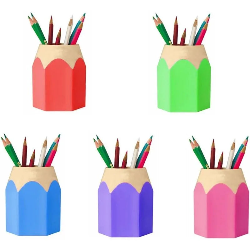 Cute Desktop Pencil Holder 5-Pack – Desk Organizer for Office Pencil Holder Set Axl 5PCS