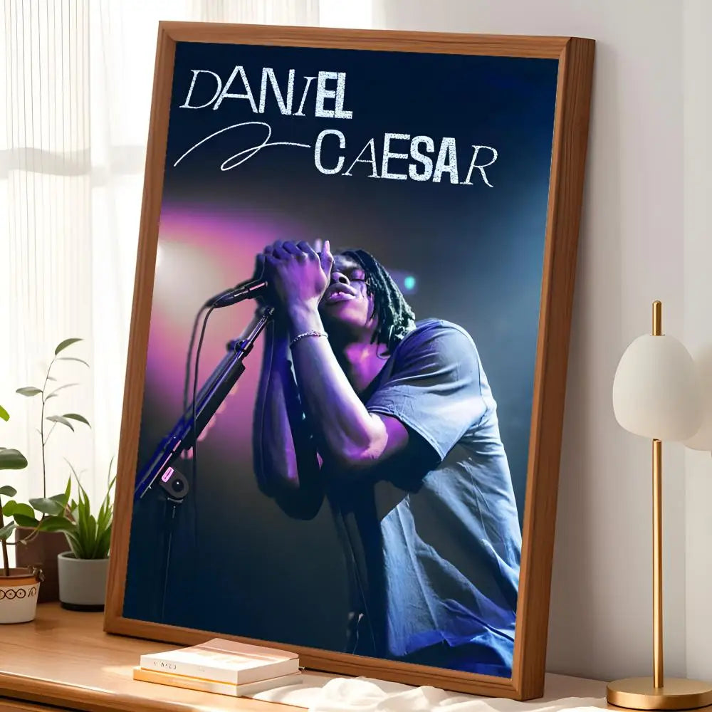 Daniel Caesar HD Self-Stick Wall Art Poster – Waterproof Decor Wall Art Poster Axl