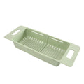 Adjustable Sink Drain Basket – Extendable Colander & Drying Rack Sink Drain Basket Axl Green