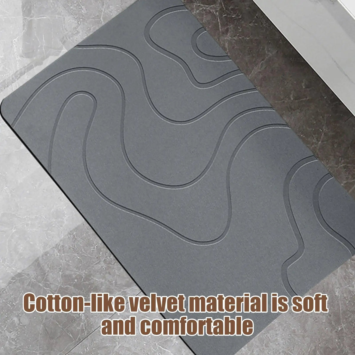 Absorbent Stone Bath Mat – Quick-Drying Non-Slip Shower Rug Bath Mat Axl