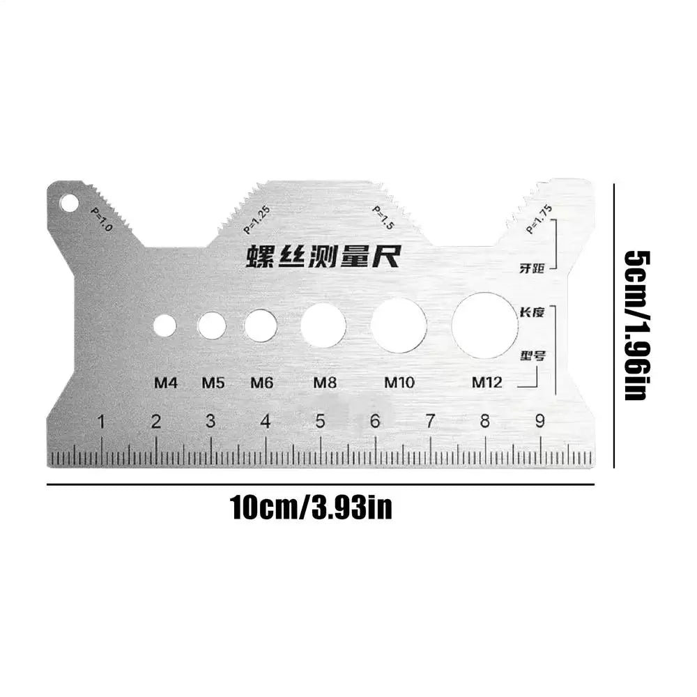 Stainless Steel Screw Thread Pitch Gauge – Bolt Size Checker Thread Pitch Gauge Axl Other