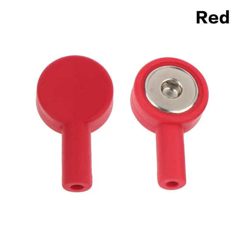 TENS Lead Wire Adapter – 2mm Pin to 4mm Snap Connector TENS Accessory Adapter Axl Red
