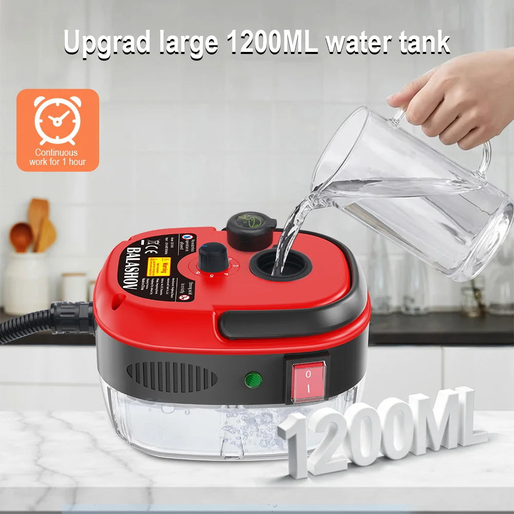 BALASHOV Portable Handheld Steam Cleaner – Kitchen, Car & Home Handheld Steam Cleaner Axl