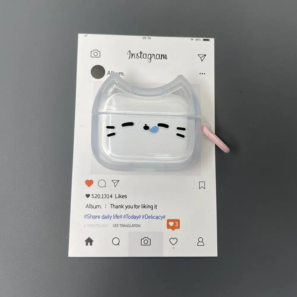 Sleepy Cat AirPods Case – Shockproof TPU Cover | All Models AirPods Case Axl