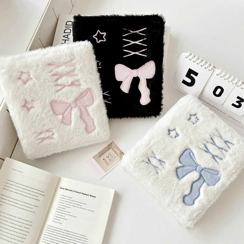 A6 Plush Ballet Bowknot Photocard Binder Album – Kpop Holder Photocard Binder Album Axl