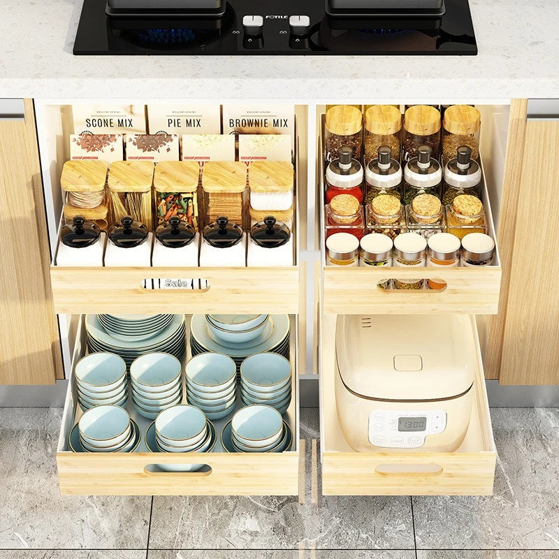 Sliding Cabinet Storage Drawer – Multifunctional Kitchen Organizer Cabinet Storage Drawer Axl