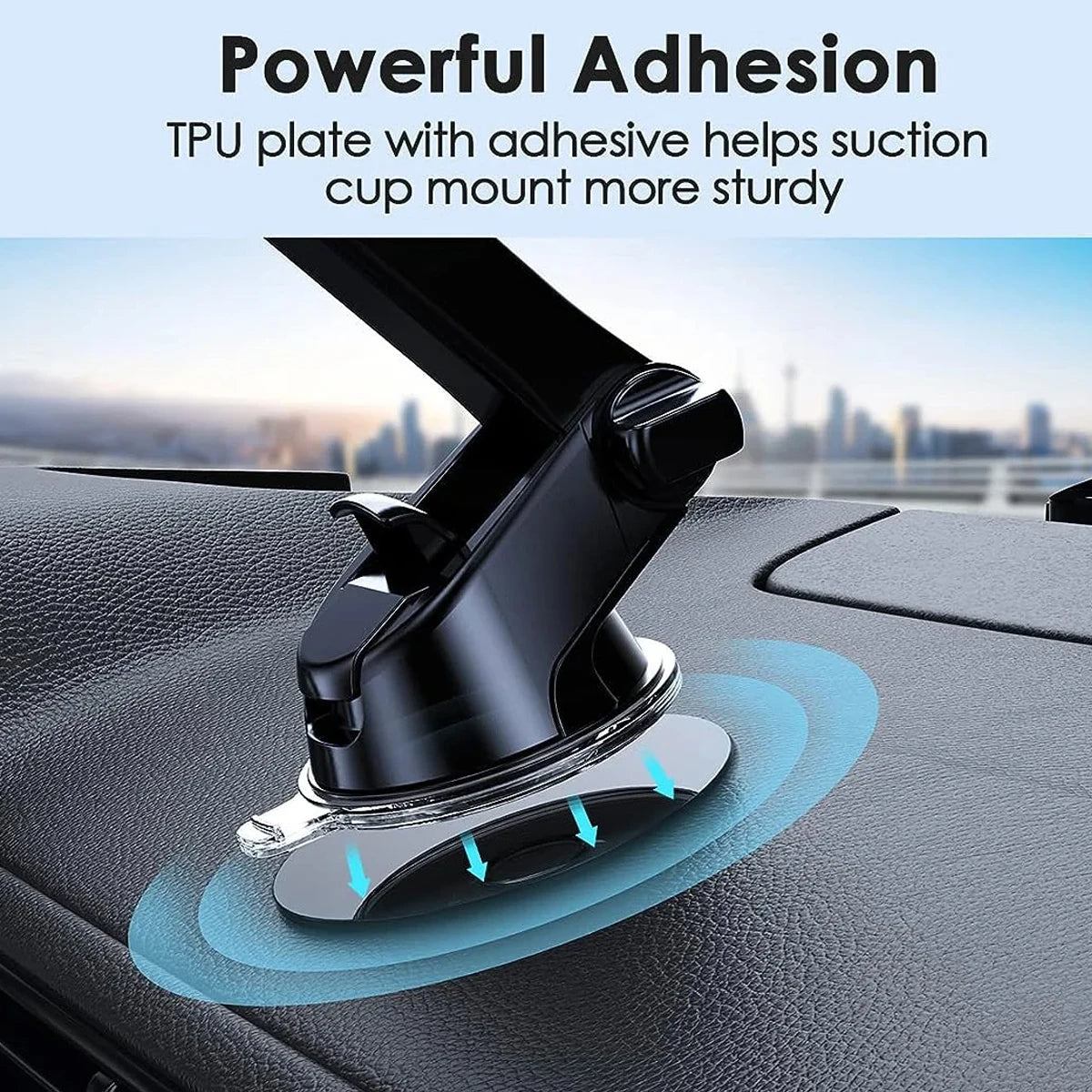 Car Dashboard Adhesive Mount Pad for Suction Cup Phone Holders Dashboard Mount Pad Axl