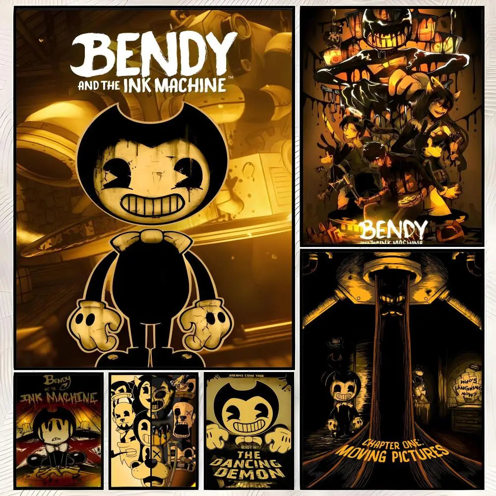 Bandy & Ink Machines Self-Stick HD PVC Wall Art Poster Wall Art Poster Axl