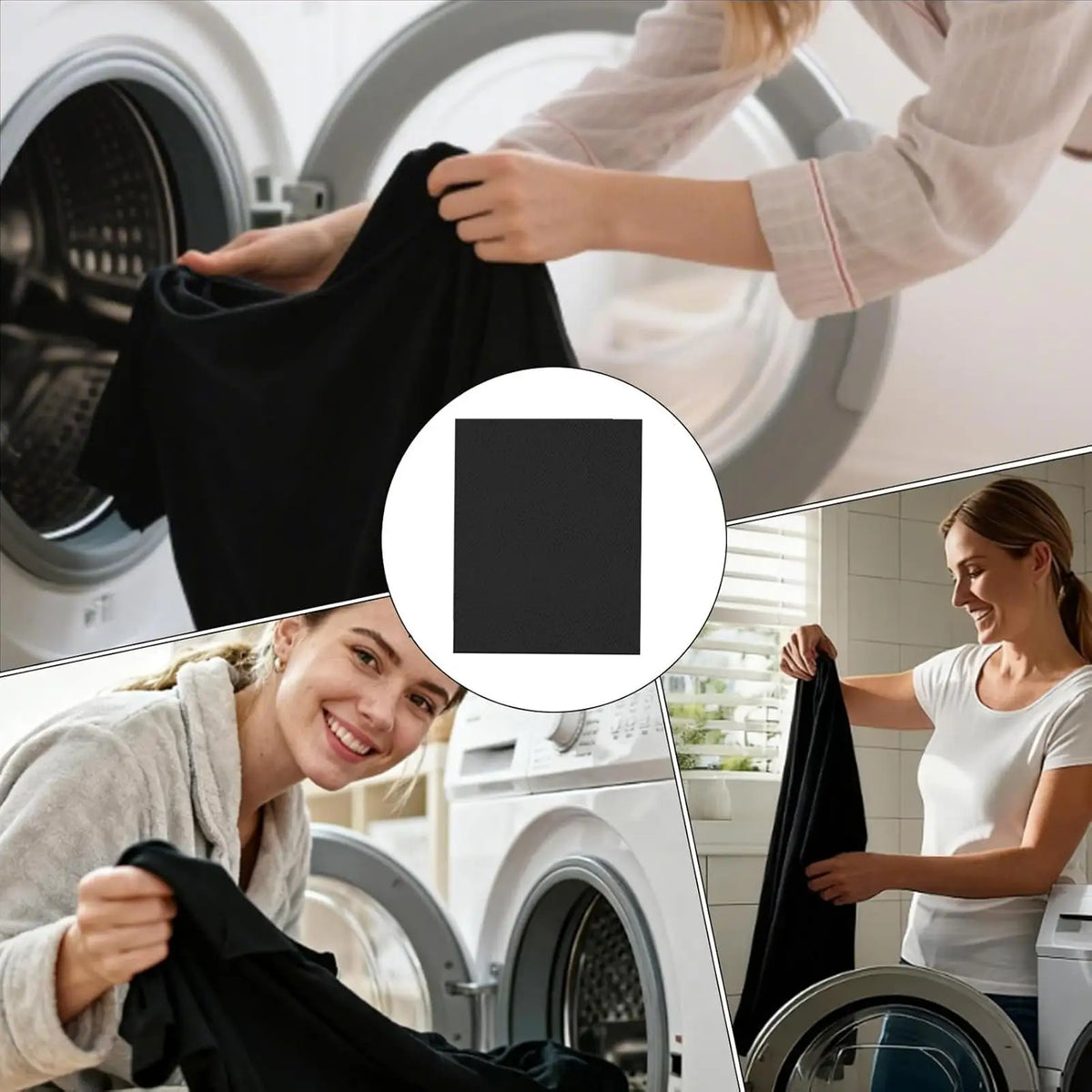Black Clothes Darkening Laundry Sheets 12-Pack | Color Restorer Laundry Dye Sheets Axl