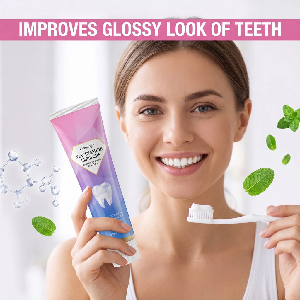 Niacinamide & Hydroxyapatite Brightening Toothpaste 100g Brightening Toothpaste Axl