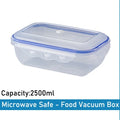 KEMORELA Vacuum Food Storage Containers – Fridge Organizer Set Food Storage Containers Axl 2500ML