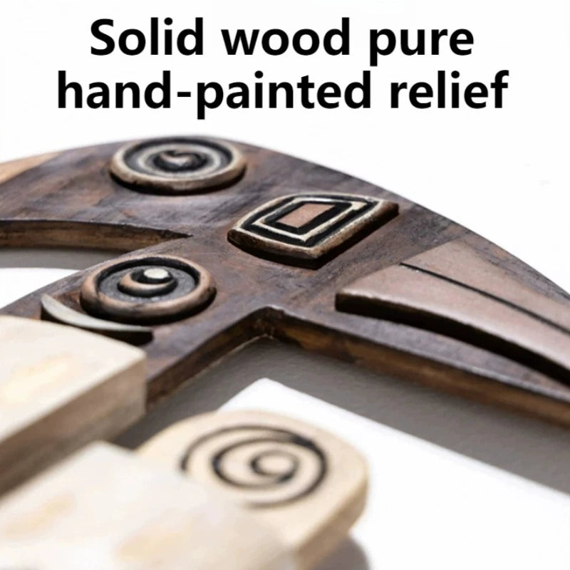 Solid Wood Figurines – Modern Carved Home Decor Sculptures Wood Figurine Sculpture Axl