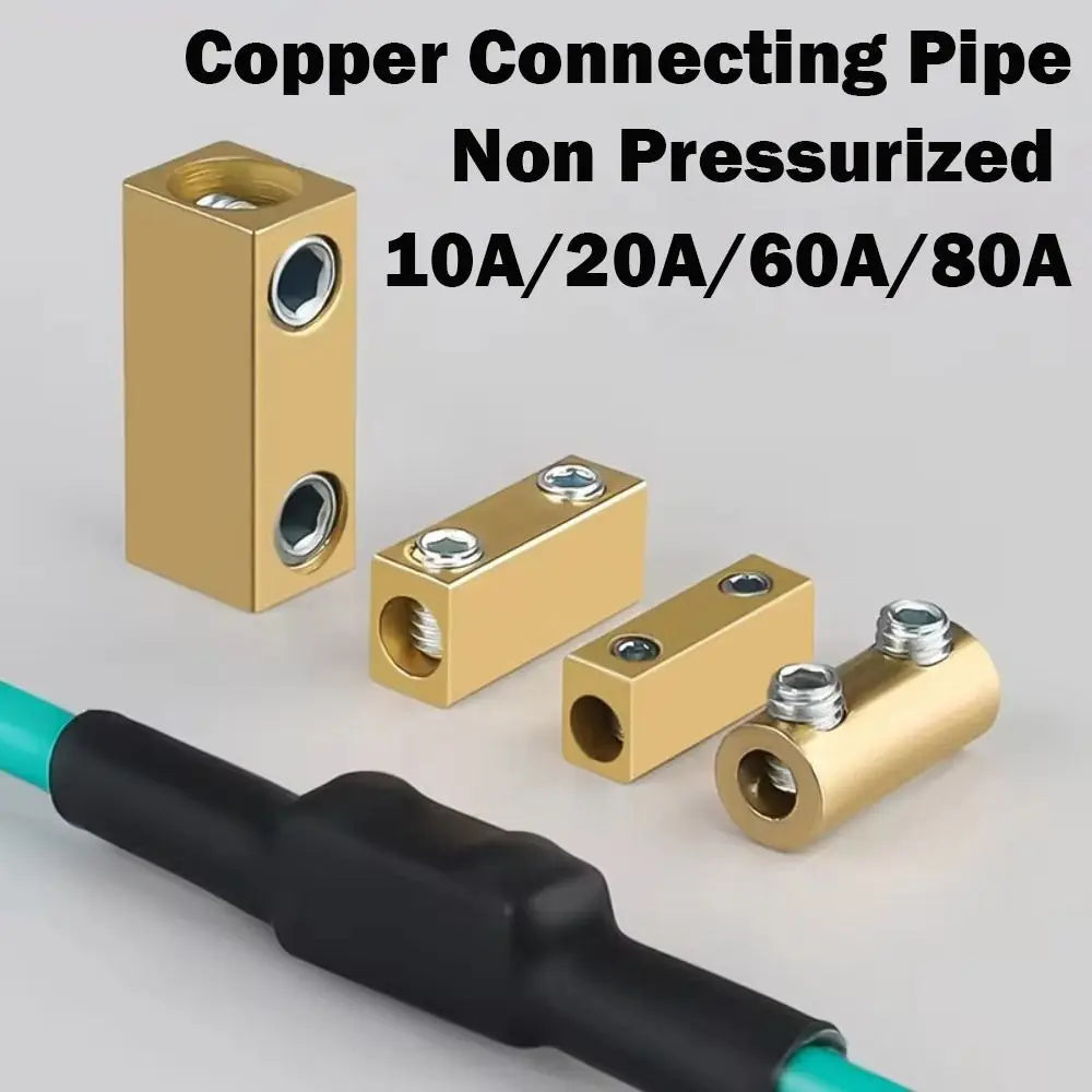 Waterproof Brass Terminal Block Wire Connector 10A 20A 60A Butt Joint Wire Terminal Connector Axl
