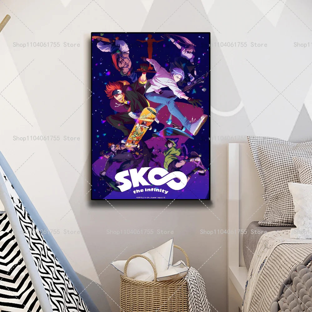 Sk8 the Infinity Anime Poster – Self-Adhesive Waterproof Sticker Anime Wall Poster Axl
