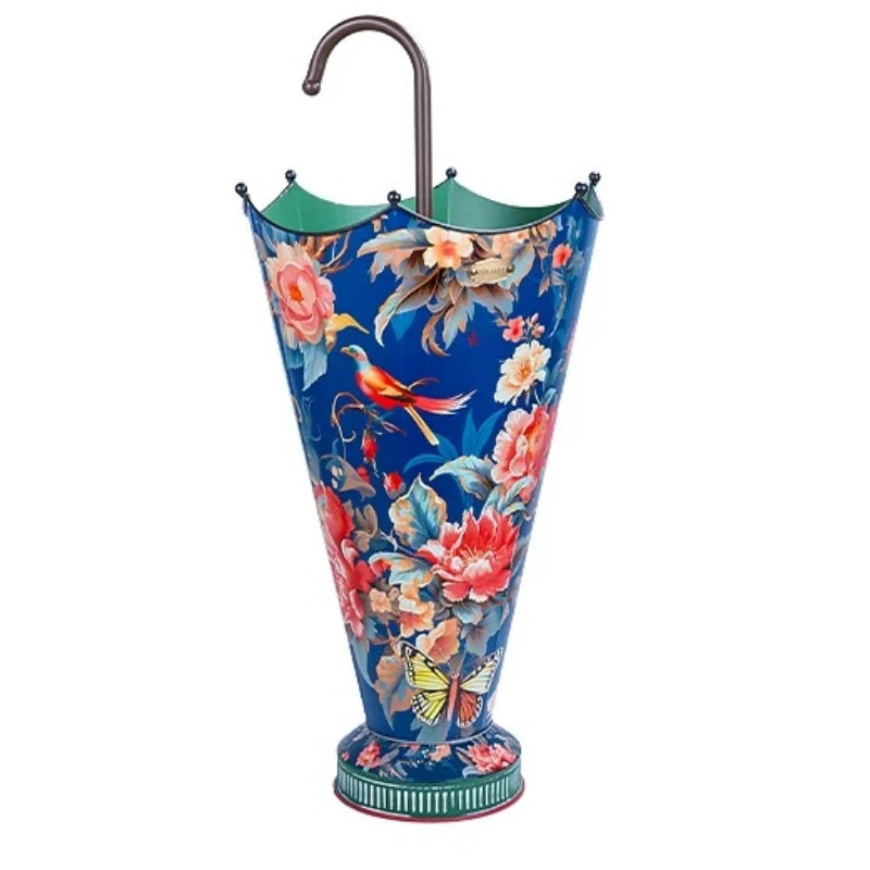 Vintage Iron Umbrella Stand – Large Floor Umbrella Holder Umbrella Stand Axl Blue